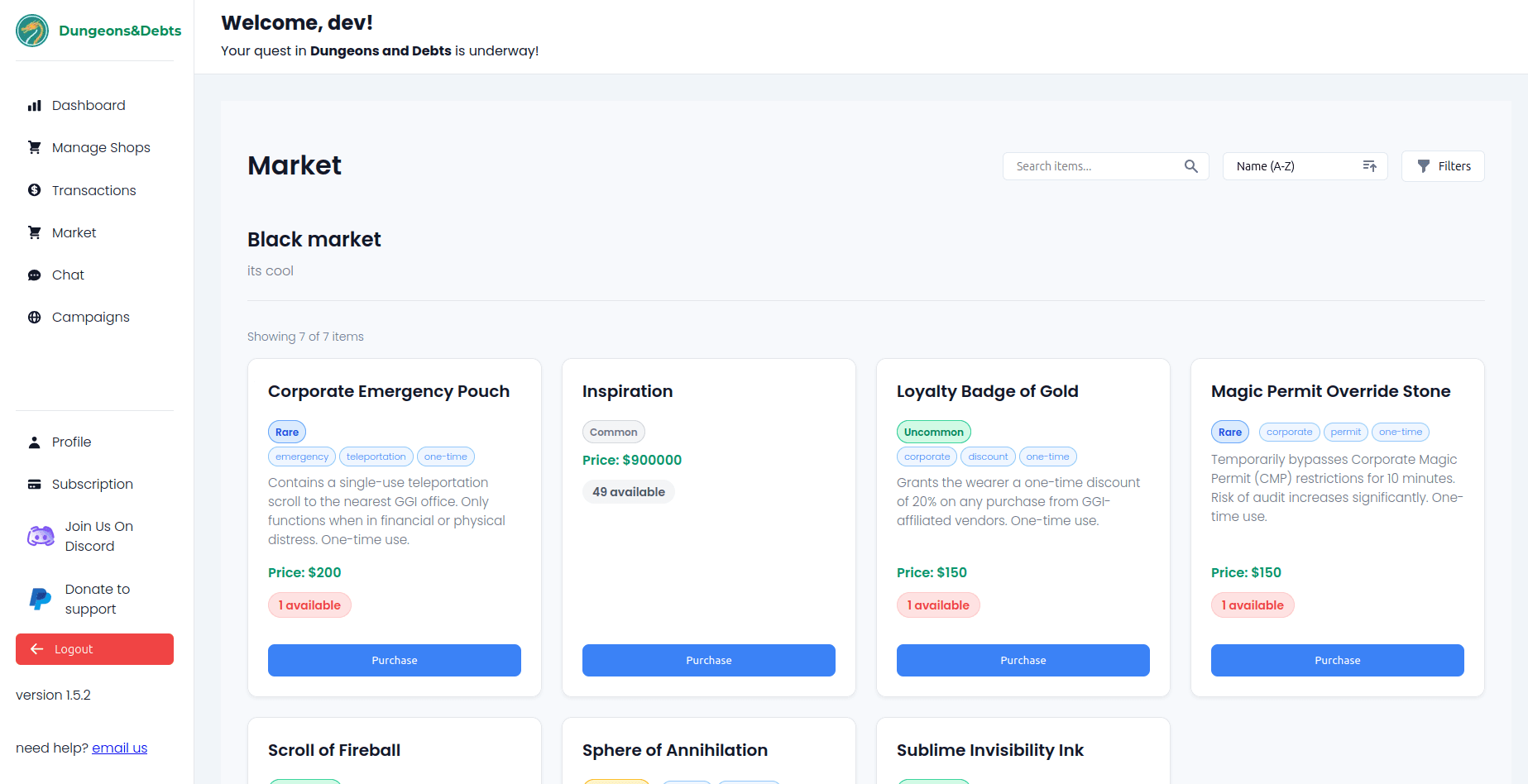 Dungeons & Debts Demo